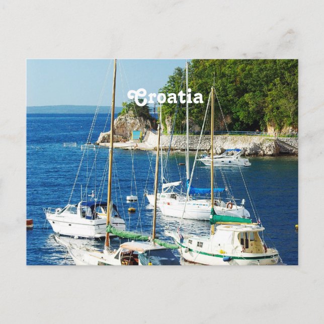 Harbor in Croatia Postcard (Front)