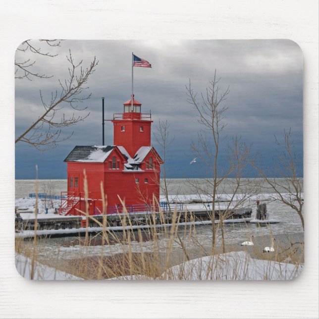 Harbor Light Mouse Pad (Front)