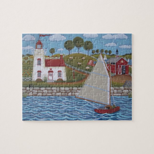 Harbor Light Puzzle (Horizontal)