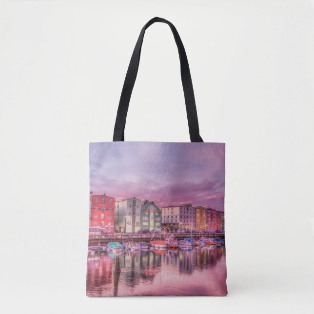 Harbor Lights All-Over-Print Tote Bag (Front)