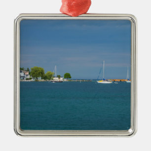 Harbor Mackinac Island Metal Ornament