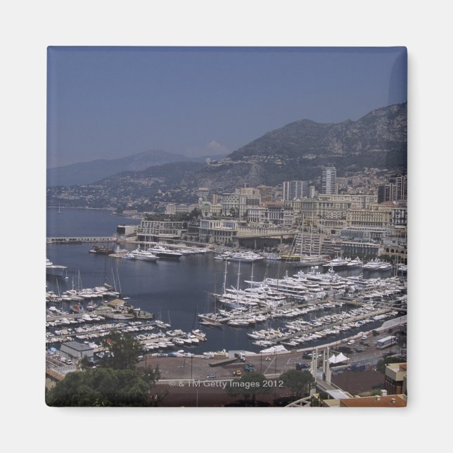 Harbor, Monte Carlo, French Riviera, Cote d' 3 Magnet (Front)