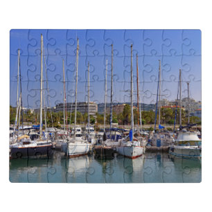 Harbor of Cannes in France Jigsaw Puzzle