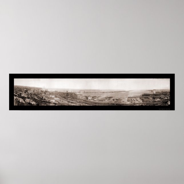 Harbor of Duluth MN Photo 1913 Poster (Front)