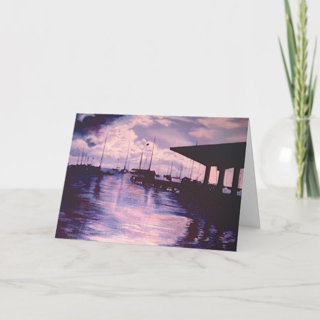Harbor of Fort de France Greeting Card (Front)