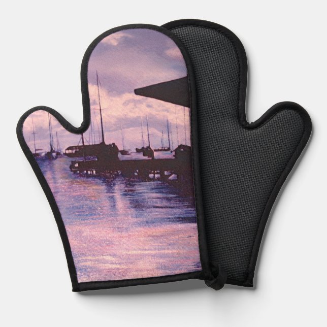 Harbor of Fort De France Oven Mitt (Front/Back)