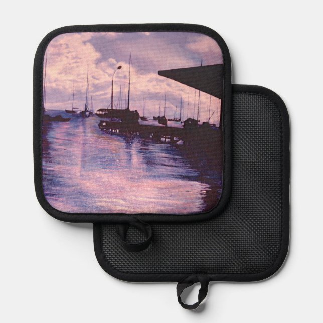 Harbor of Fort De France Pot Holder (Front/Back)