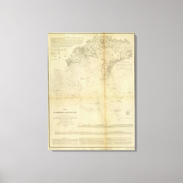 Harbor of Hyannis Canvas Print (Front)