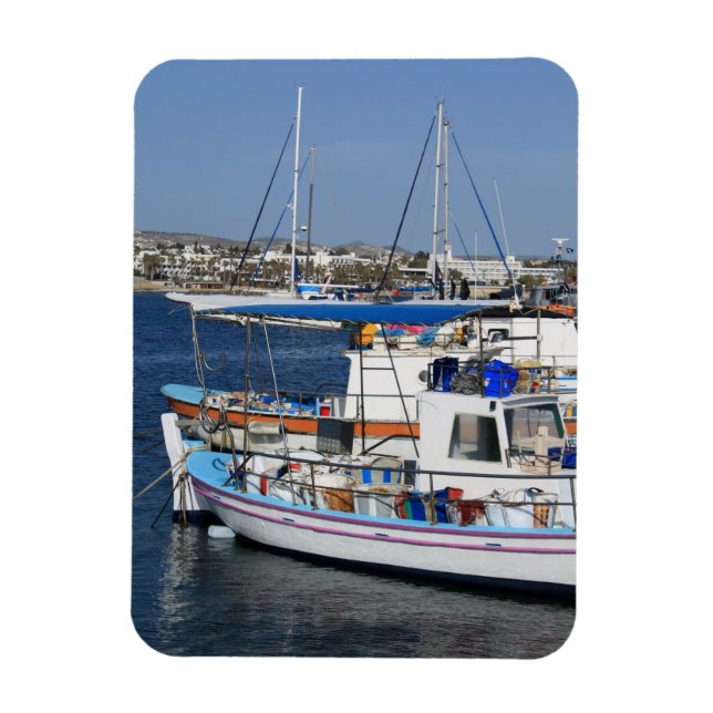 Harbor of Paphos Magnet (Vertical)