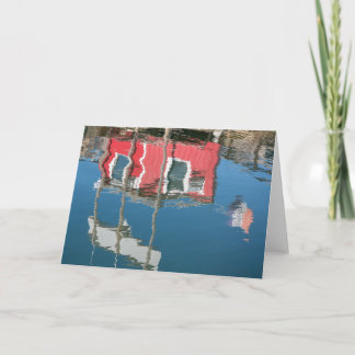Harbor Reflection Greeting Card