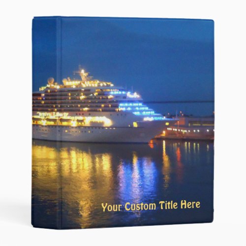 Harbor Reflections Custom Mini Binder