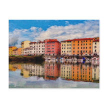 Harbor Reflections (Painted)