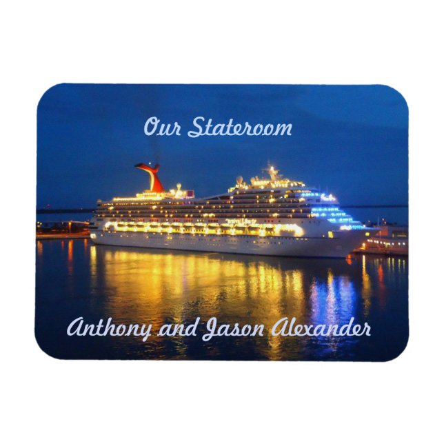 Harbor Reflections sml. Stateroom Door Marker Magnet (Horizontal)