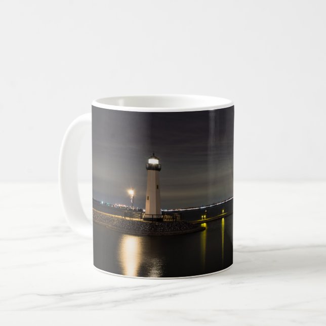 Harbor Rockwall Lighthouse Coffee Mug (Front Left)