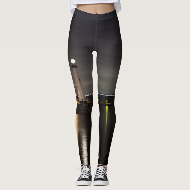 Harbor Rockwall Lighthouse Leggings (Front)