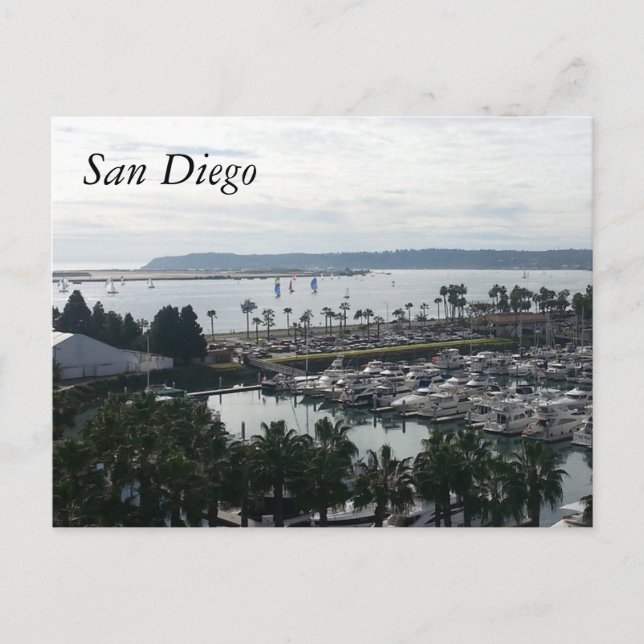 Harbor San Diego CA Postcard (Front)