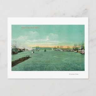 Harbor Scene in Portland, Oregon 2 Postcard