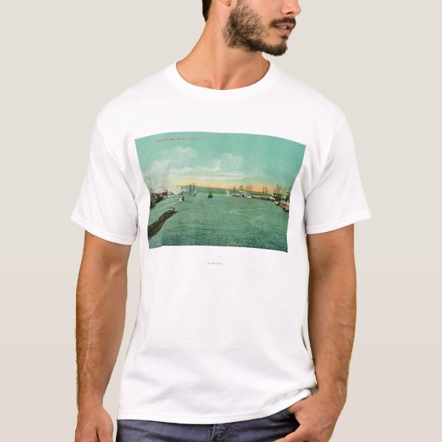 Harbor Scene in Portland, Oregon 2 T-Shirt (Front)