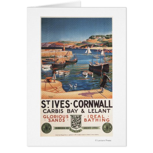 Harbor Scene with Girl and Gulls Railway (Front)