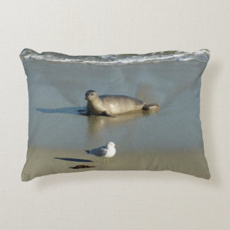 Harbor Seal at La Jolla California Accent Pillow