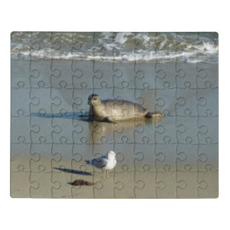 Harbor Seal at La Jolla California Jigsaw Puzzle