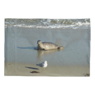 Harbor Seal at La Jolla California Pillow Case