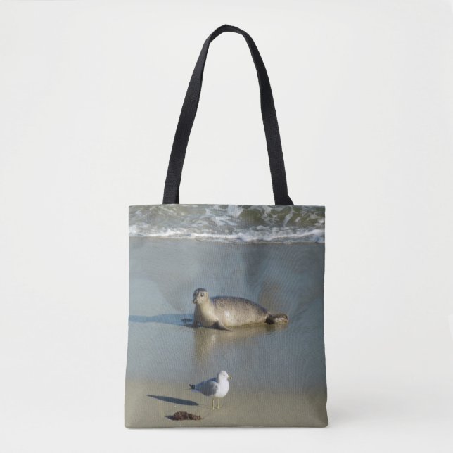 Harbor Seal at La Jolla California Tote Bag (Front)