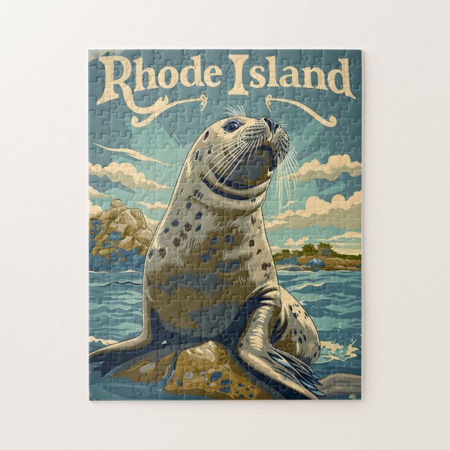 Harbor Seal Rhode Island Jigsaw Puzzle (Vertical)