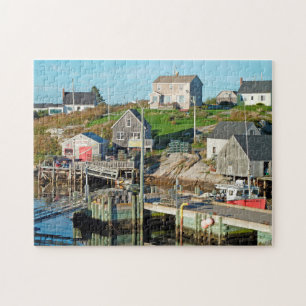 Harbor Setting Nova Scotia. Jigsaw Puzzle