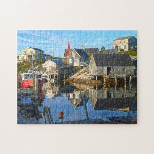 Harbor Setting Nova Scotia. Jigsaw Puzzle (Horizontal)