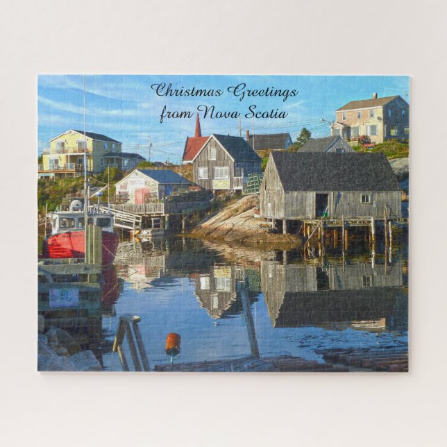 Harbor Setting Nova Scotia. Jigsaw Puzzle (Horizontal)