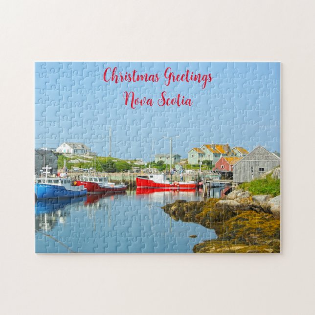 Harbor Setting Nova Scotia. Jigsaw Puzzle (Horizontal)