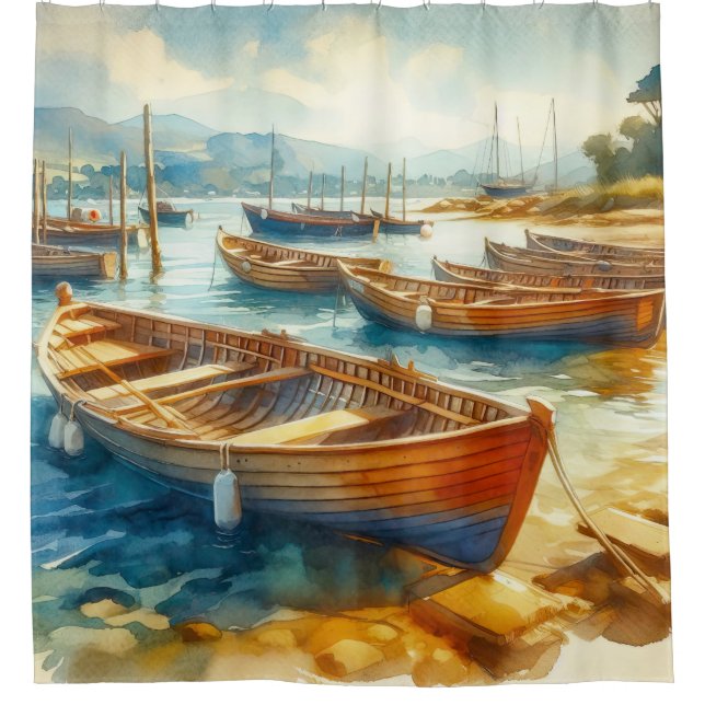 Harbor Shower Curtain (Front)