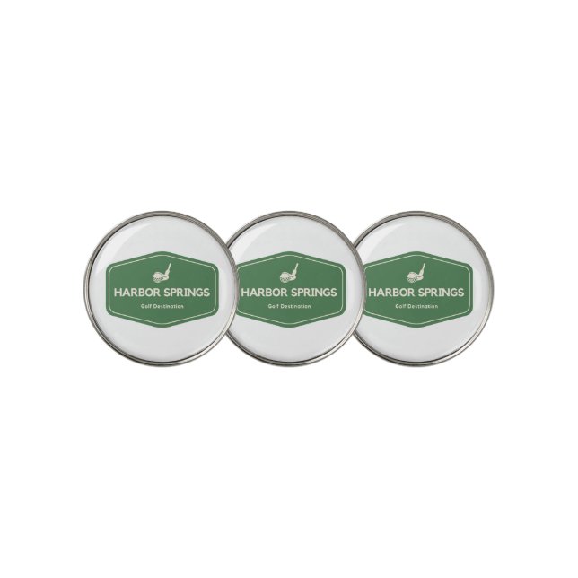 Harbor Springs Michigan Golf Destination Ball Marker (3 Up)