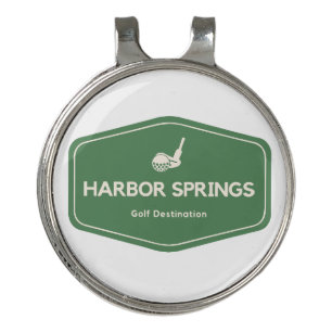 Harbor Springs Michigan Golf Destination Hat Clip