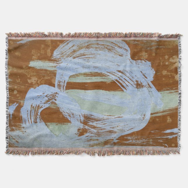 Harbor Sunset Throw Blanket (Front)