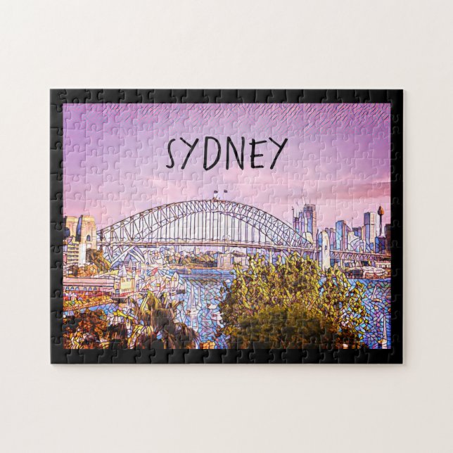 harbor sydney bridge jigsaw puzzle (Horizontal)