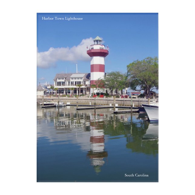 Harbor Town Lighthouse acrylic wall art (Front)