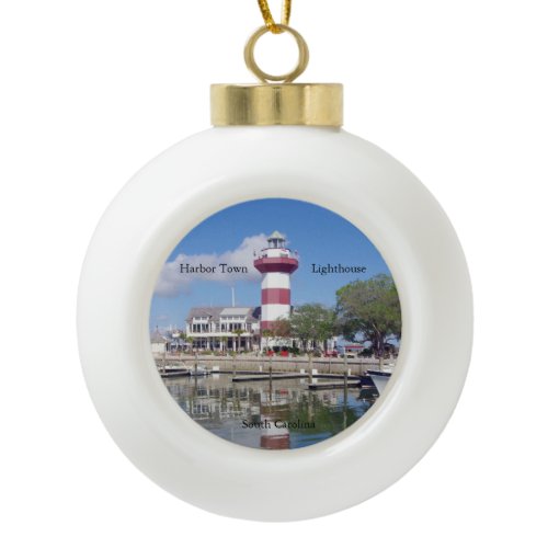 Harbor Town Lighthouse ball ornament