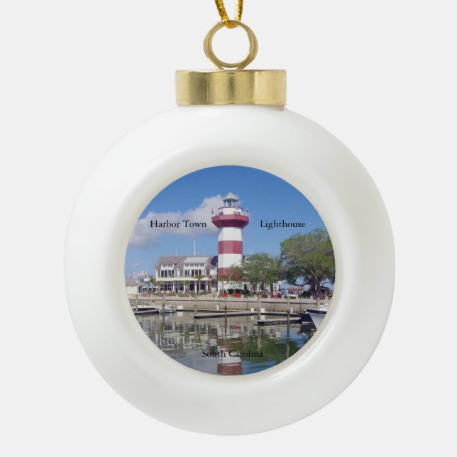 Harbor Town Lighthouse ball ornament (Front)