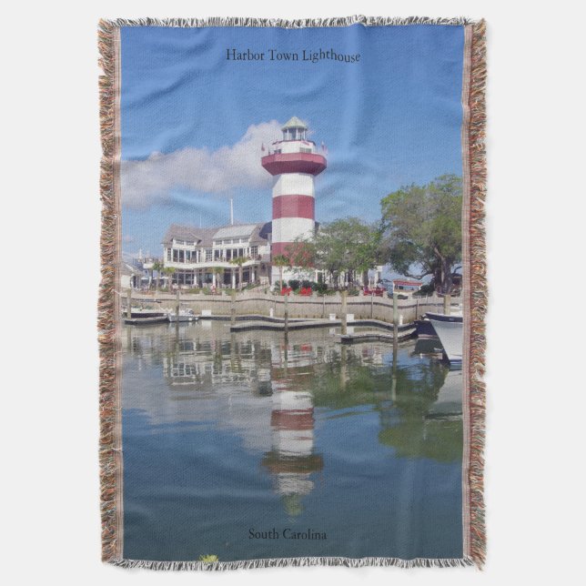 Harbor Town Lighthouse blanket (Front Vertical)