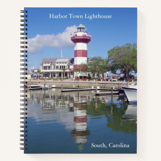 Harbor Town Lighthouse notepad Notebook (Front)
