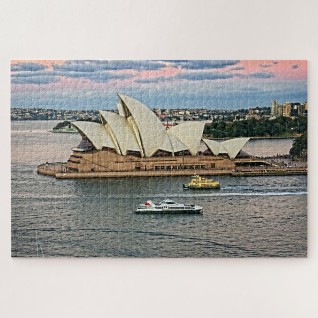 Harbor Traffic - Sydney Opera House -20x30-1014 pc Jigsaw Puzzle (Horizontal)