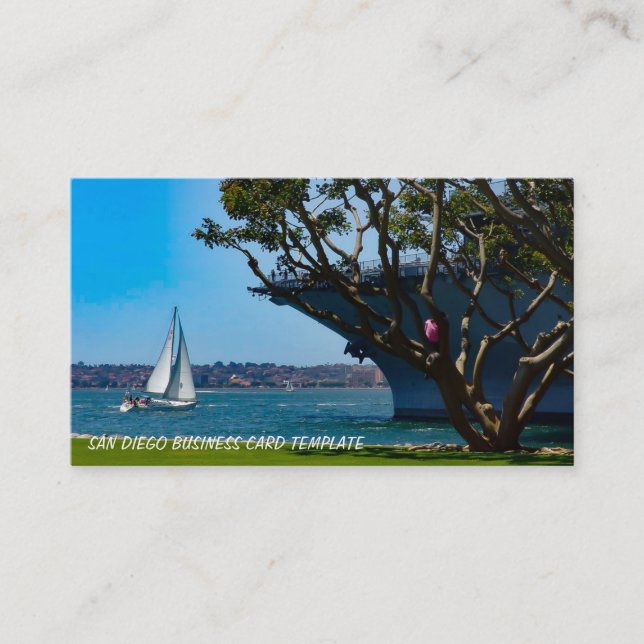 Harbor Views - Sailing San Diego Business Card (Front)