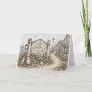 Harbor Village Welcome Sign Card