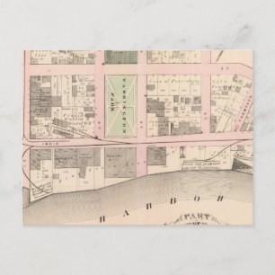 Harbor Washington Park Atlas Map Postcard