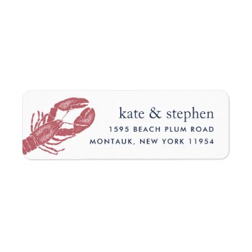 Harborside | Nautical Lobster Return Address Label Harborside | Nautical Lobster Return Address Label
