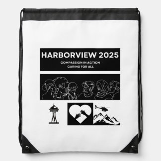 Harborview Nurses Week 2025 Clear Drawstring Bag
