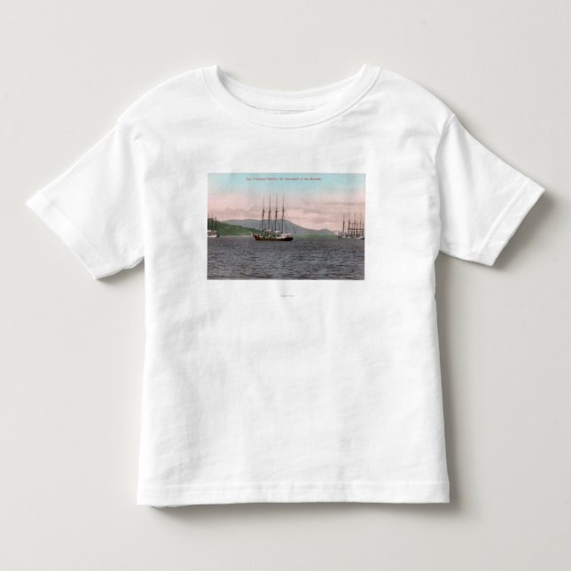 Harborview of Bay and Mt. Tamalpais Toddler T-shirt (Front)