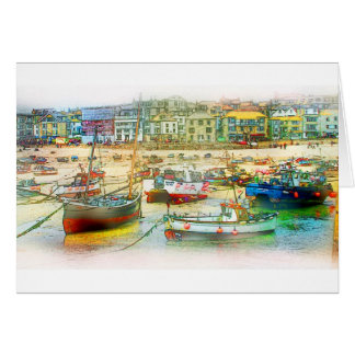 HARBOUR AS A PAINTING CARDS